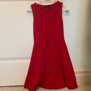 Red tribal print Forever 21 skater dress